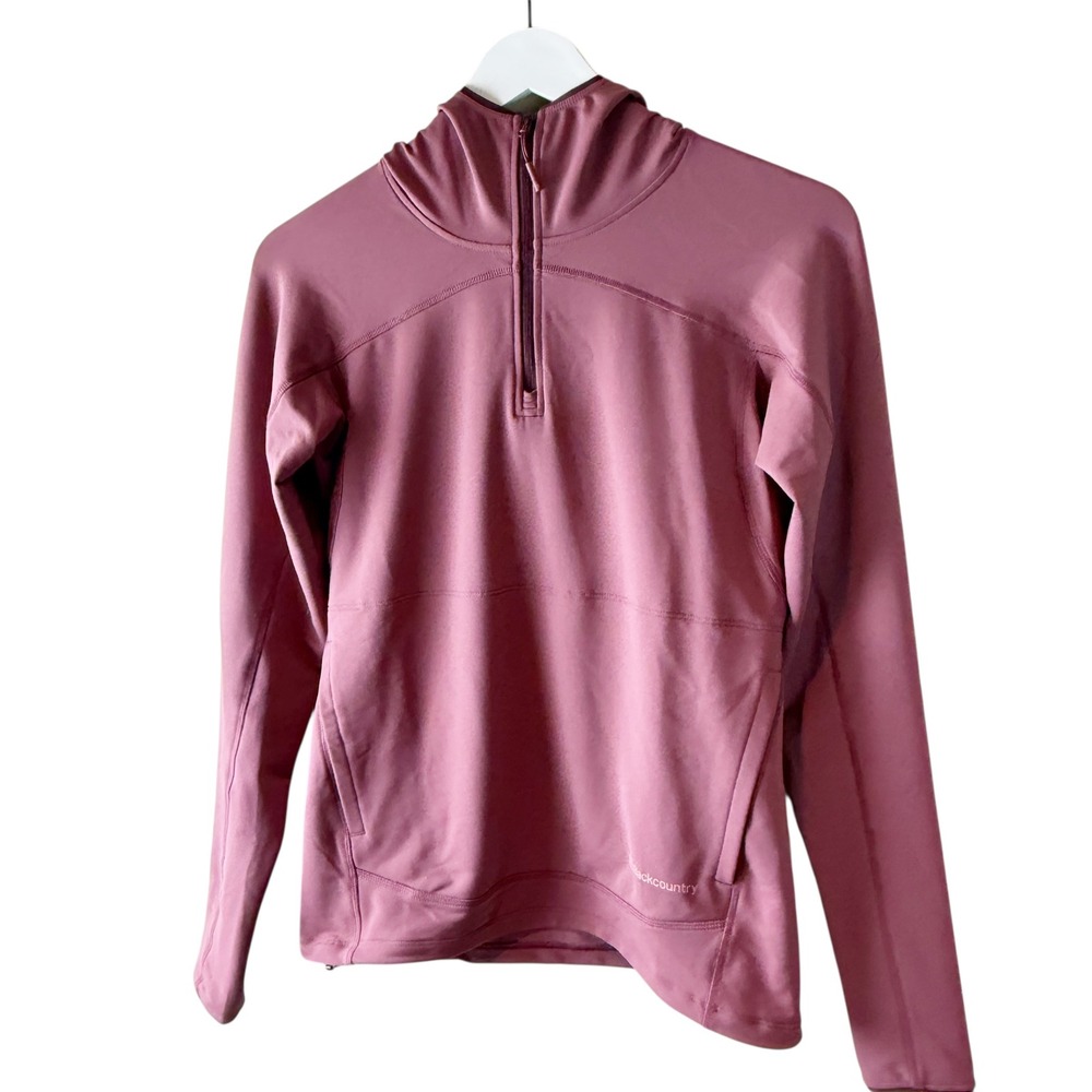 Backcountry Pink‎ Hooded Quarter Zip Pullover Long Sleeve Athleisure Women's XS